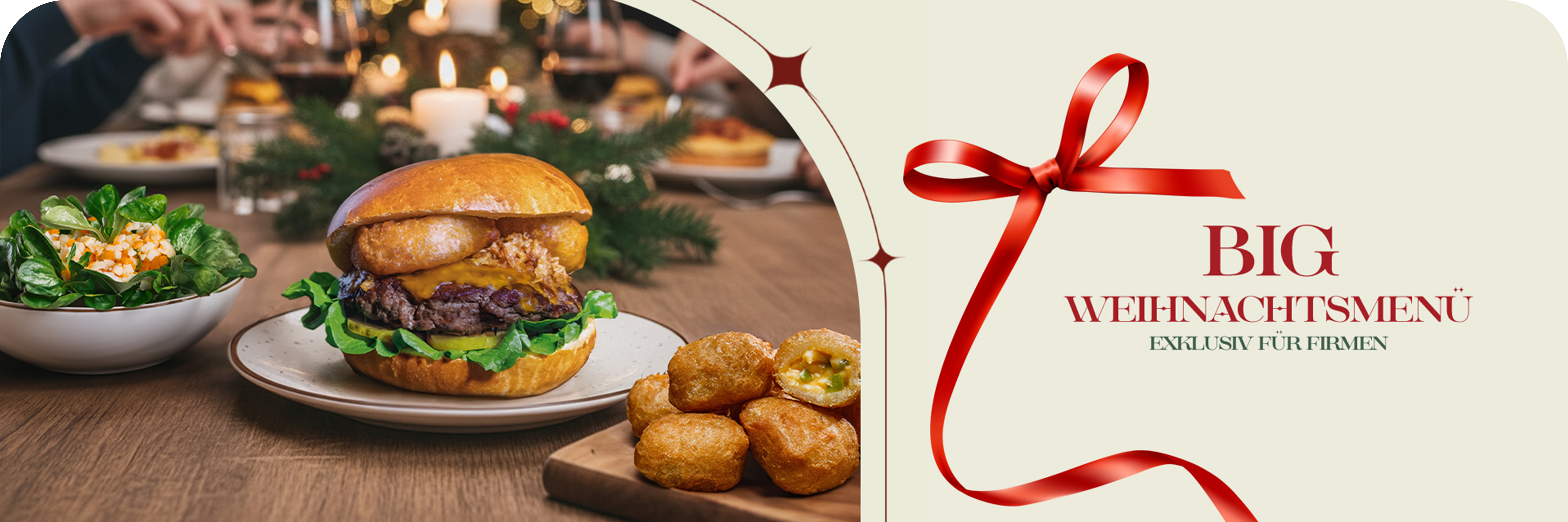 Festliche Burger & Beilagen